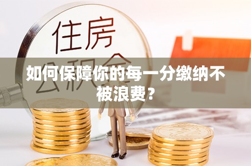 定远如何保障你的每一分缴纳不被浪费？