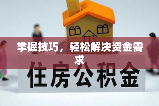 定远掌握技巧，轻松解决资金需求