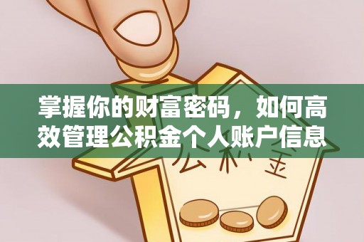 定远掌握你的财富密码，如何高效管理公积金个人账户信息