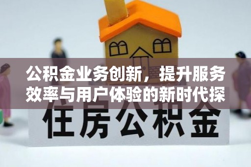 定远公积金业务创新，提升服务效率与用户体验的新时代探索
