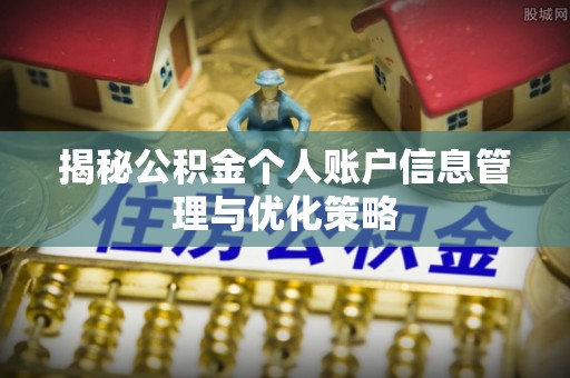 定远揭秘公积金个人账户信息管理与优化策略