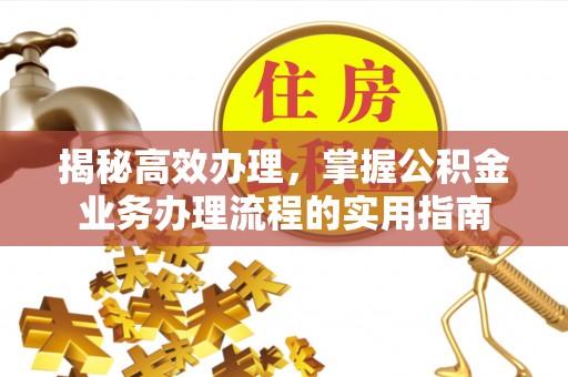 定远揭秘高效办理，掌握公积金业务办理流程的实用指南