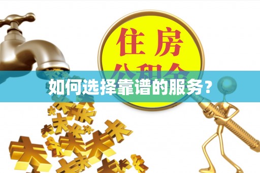 定远如何选择靠谱的服务？