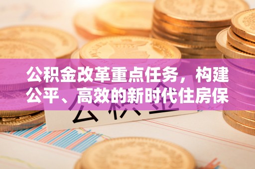 定远公积金改革重点任务，构建公平、高效的新时代住房保障体系