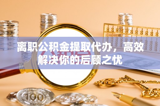 定远离职公积金提取代办，高效解决你的后顾之忧