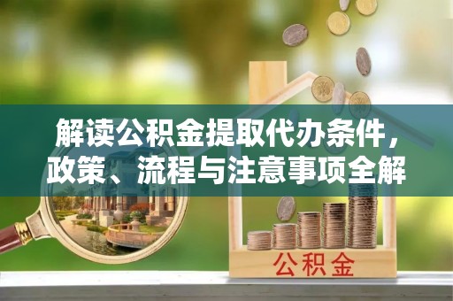 定远解读公积金提取代办条件，政策、流程与注意事项全解析