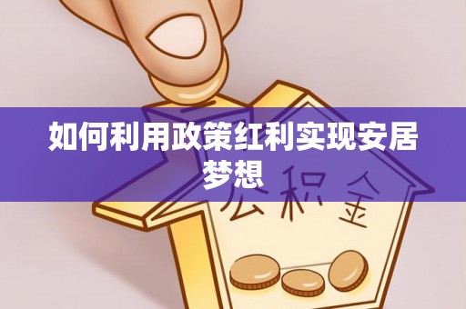 定远如何利用政策红利实现安居梦想
