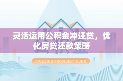 定远灵活运用公积金冲还贷，优化房贷还款策略