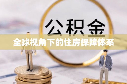 定远全球视角下的住房保障体系